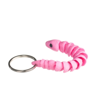 Wąż różowy - brelok do kluczy